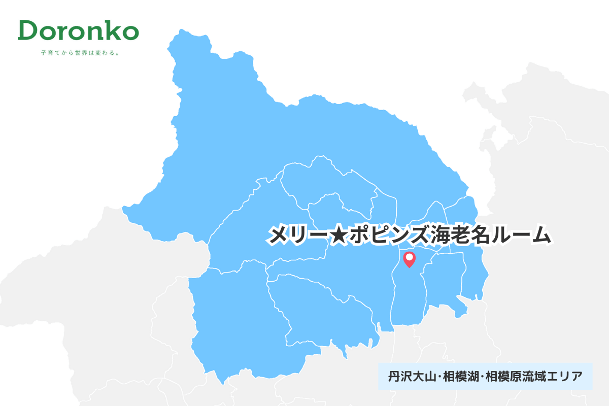 社会福祉法人どろんこ会 丹沢大山・相模湖・相模原流域エリアの園マップ